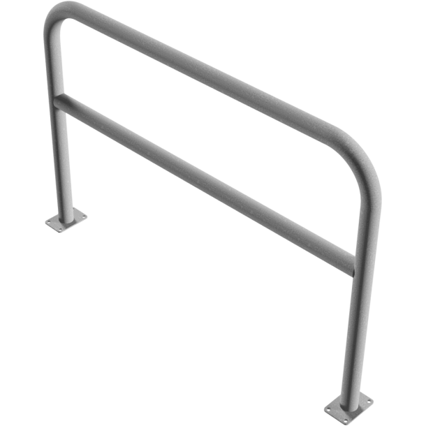Hoop of steel tube |  60 x 2,5 mm | with cross bar | to be fixed by plugs | total width: 1500 mm | total height: 1000 mm | hot-dip galvanized